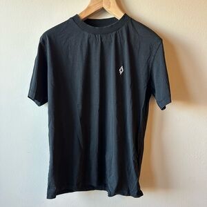 Marcelo Burlon County of Milan Easy Rider Black T-Shirt with Embroidered Logo